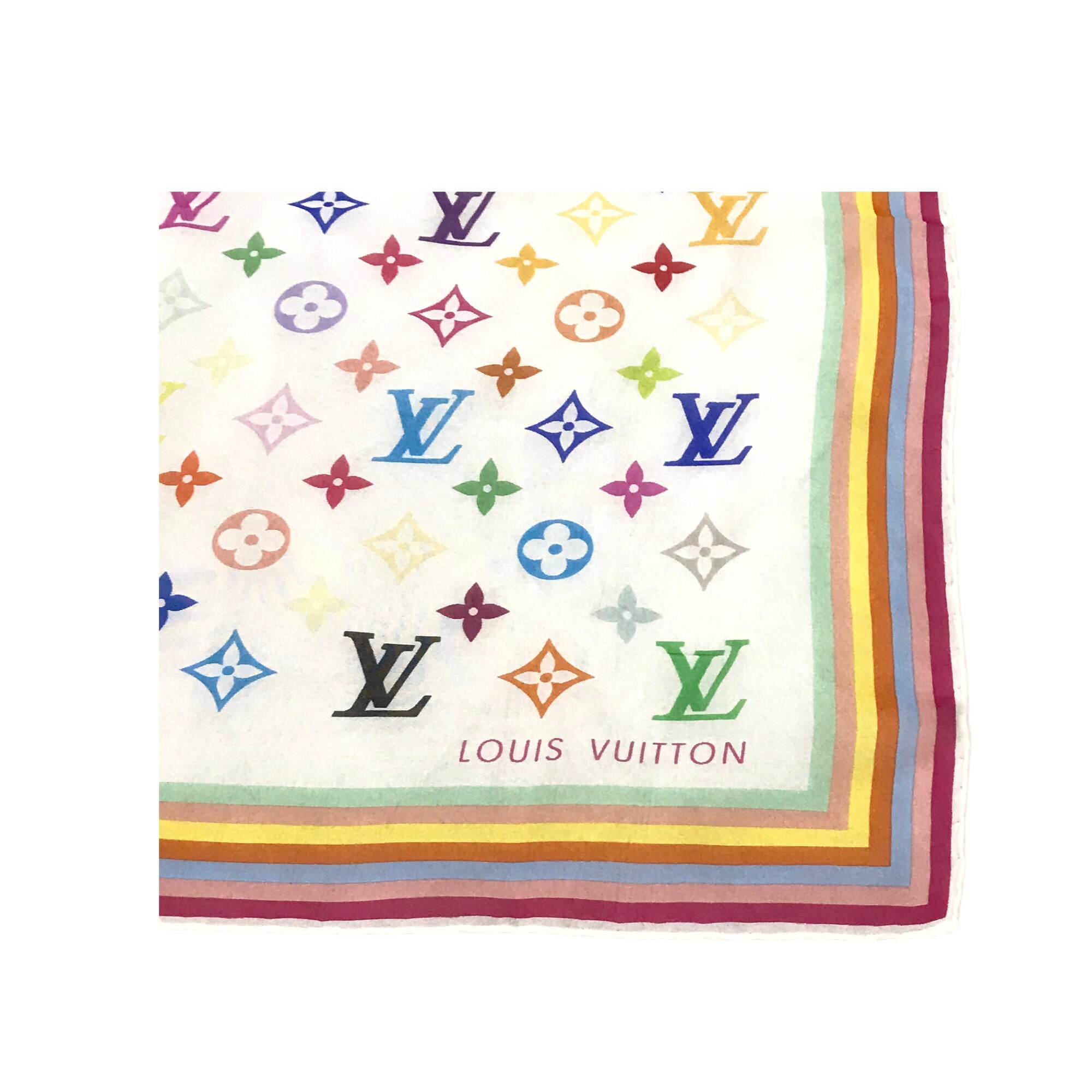 Louis Vuitton - Authenticated Scarf - Silk Multicolour for Women, Never Worn, with Tag