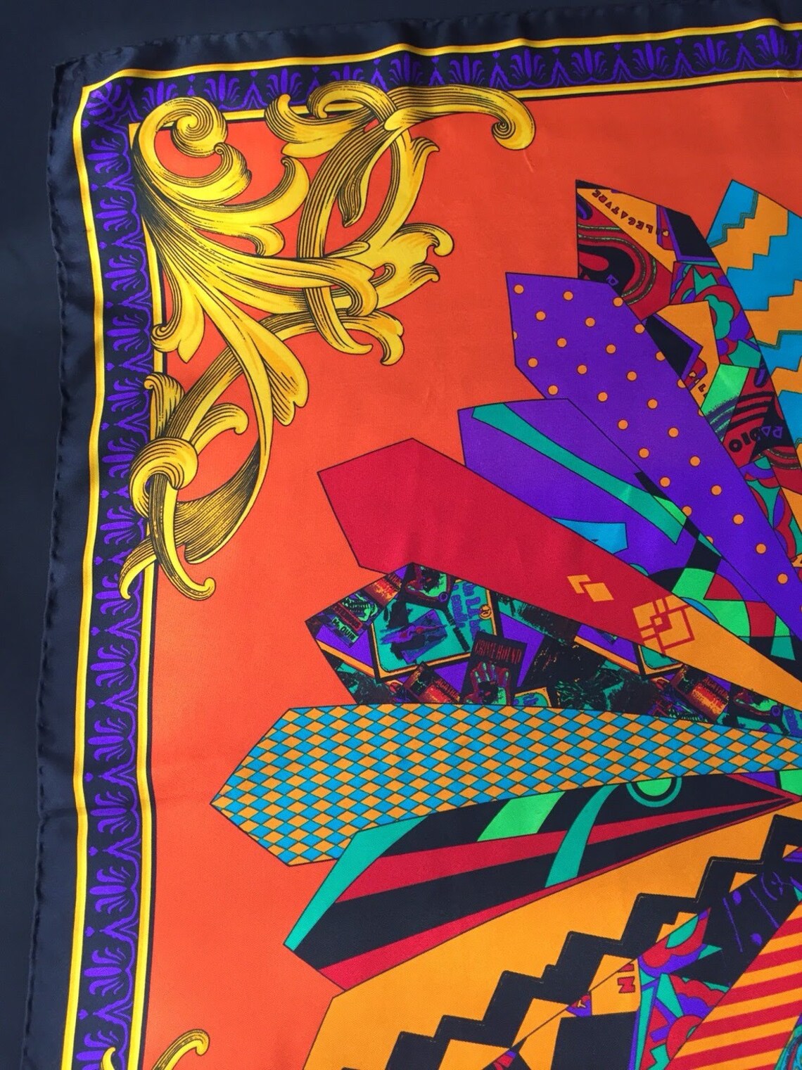 Vintage Versace Scarf Rare Versace Silk Scarf Gianni Versace Etsy