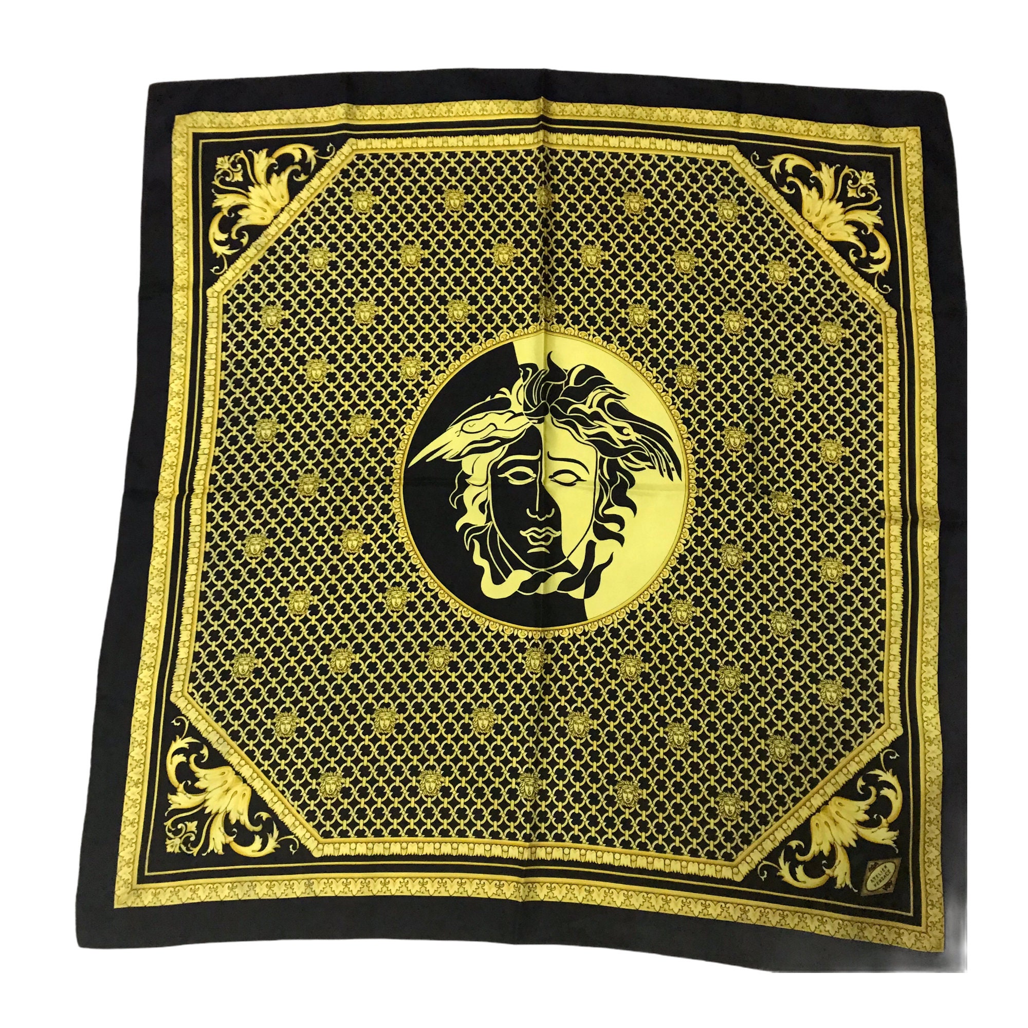 Vintage Versace Scarf, Rare Versace Silk Scarf, Gianni Vintage Versace Scarf, Rare Versace Silk Scarf, Gianni