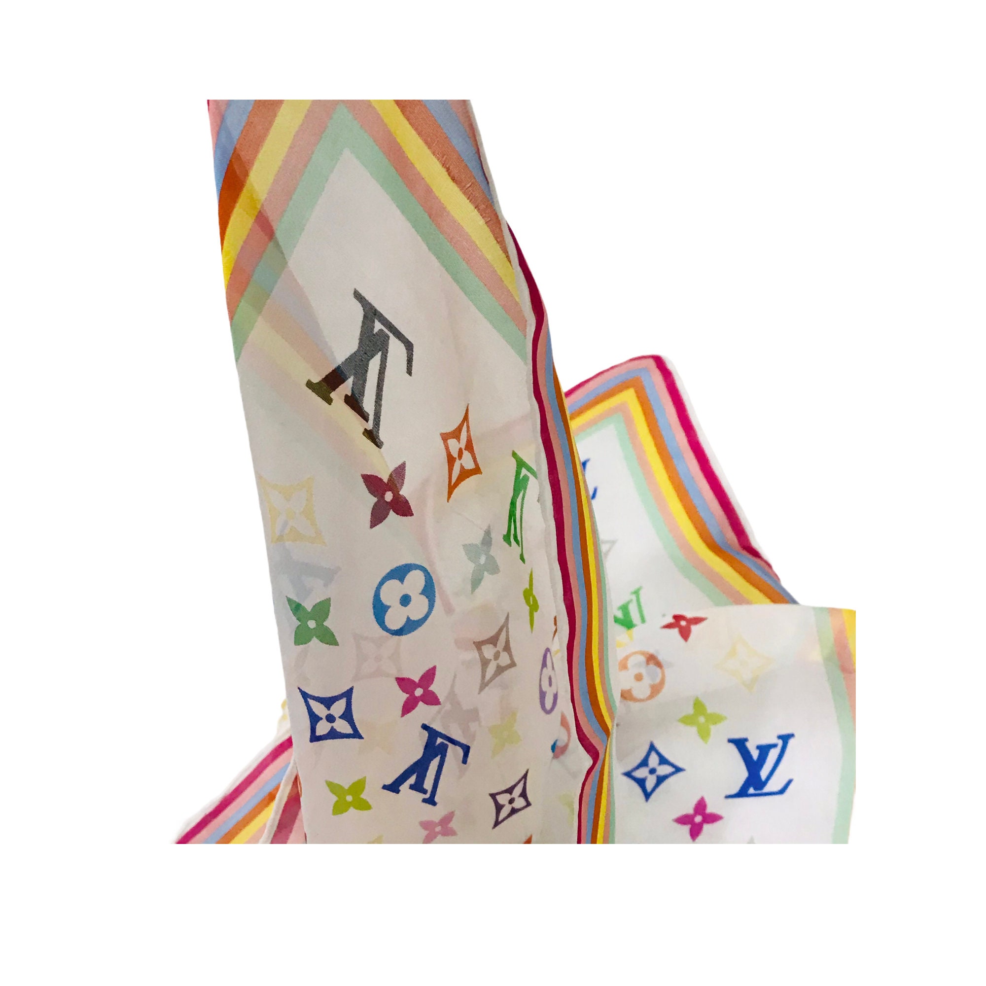 Buy LV Mini Scarf 45 Vintage Louis Vuitton Silk Scarf Multi Online in India  