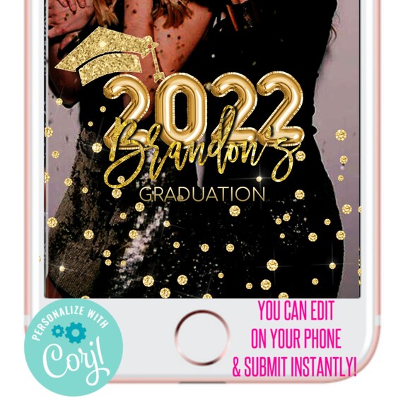 Graduation Snapchat Filter Grad Geofilterschool Snapchat Etsy