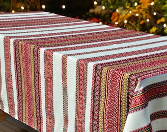 Ukrainian embroidered table cloth Ethnic tablecloth Made in ukraine