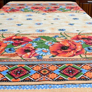 Ukrainian linen tablecloth