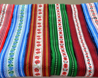 2.5 meters Colorful ukranian sash Cossack woven sash Hutsul Made in Ukraine Width 7 centimeters