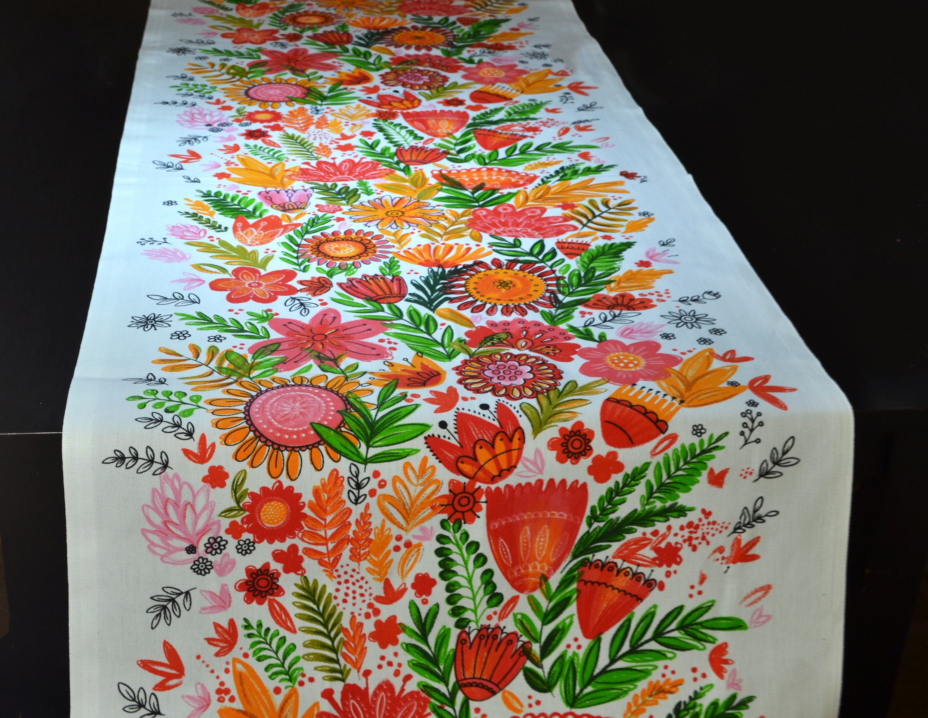 Ukrainian cotton table runner Rustic table runner Easter decor Etsy