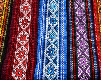 Wool sash 5 colors Traditional Ethnic folk belt Ukrainian gifts Width 7 centimeters