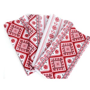 Linen Tea Towels: Ukrainian Kitchen Set