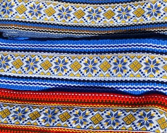 Woven belt Ukrainian Krajka Width 7 centimeters Ukrainian gifts