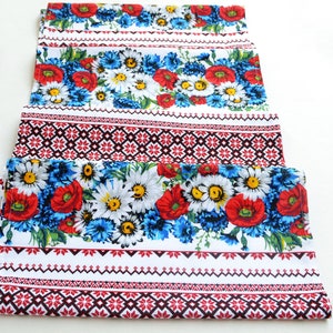 Linen tea towel Rushnyk Ukrainian tea set Ukrainian gifts image 2