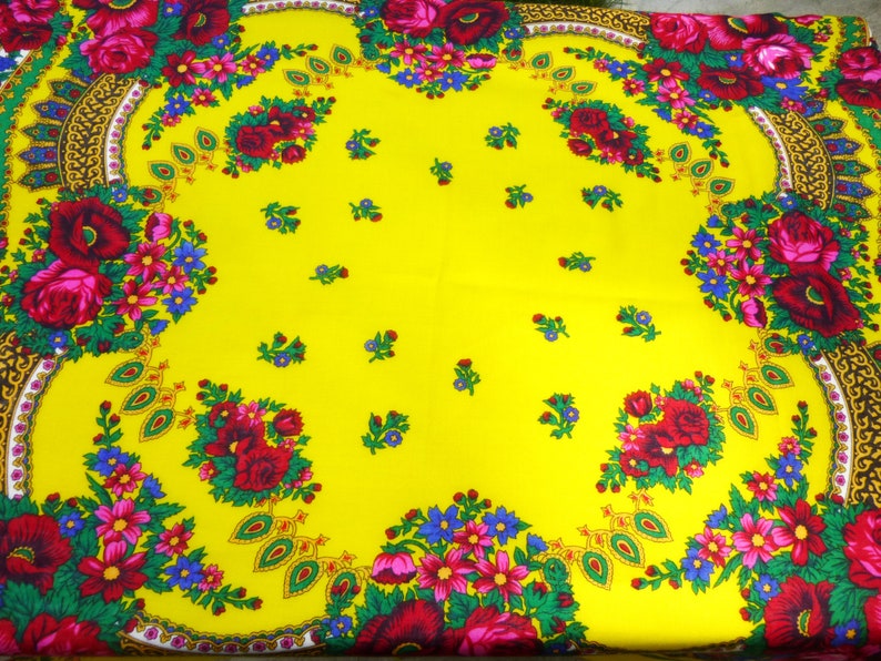 Ukrainian shawl Floral chale Traditional scarf image 3