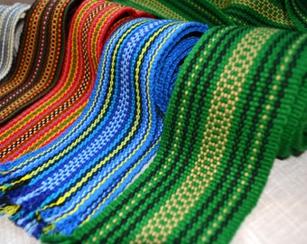 Ukrainian woven sash belt Krajka Hutsul belts Ceremonial sash Width 7 centimeters