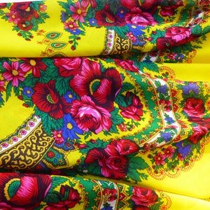 Ukrainian shawl Floral chale Traditional scarf image 5