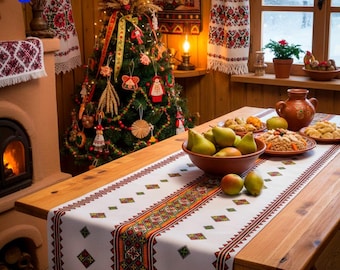 Camino de mesa ucraniano Rushnyk