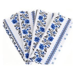 Set di strofinacci da cucina in cotone 100% con stampa ricamata ucraina Rushnyk tradizionale, 28,3"x14,2" circa