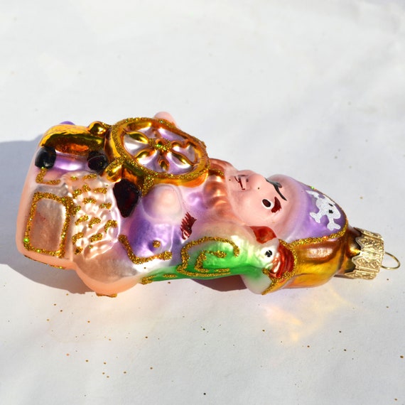 海賊とオウムのガラス製クリスマスオーナメント ウクライナ製 - Etsy 日本