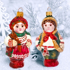 Ukrainian christmas ornament Cossack glass figurine Ukrainian gifts made in ukraine