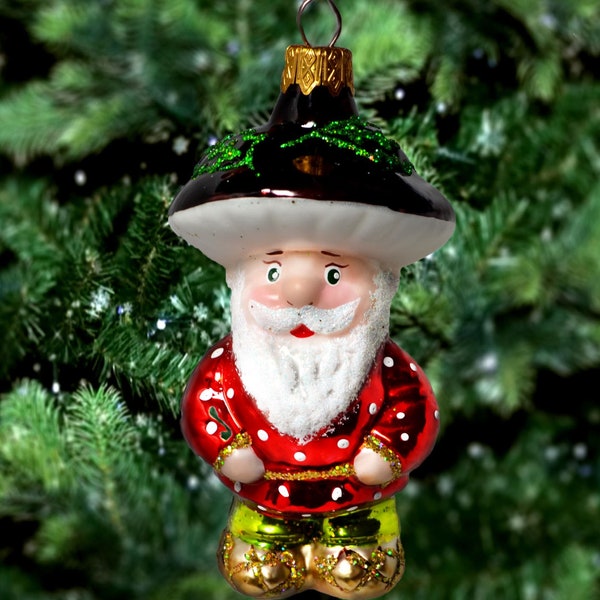 Gnome ornement russe ornement de Noël verre