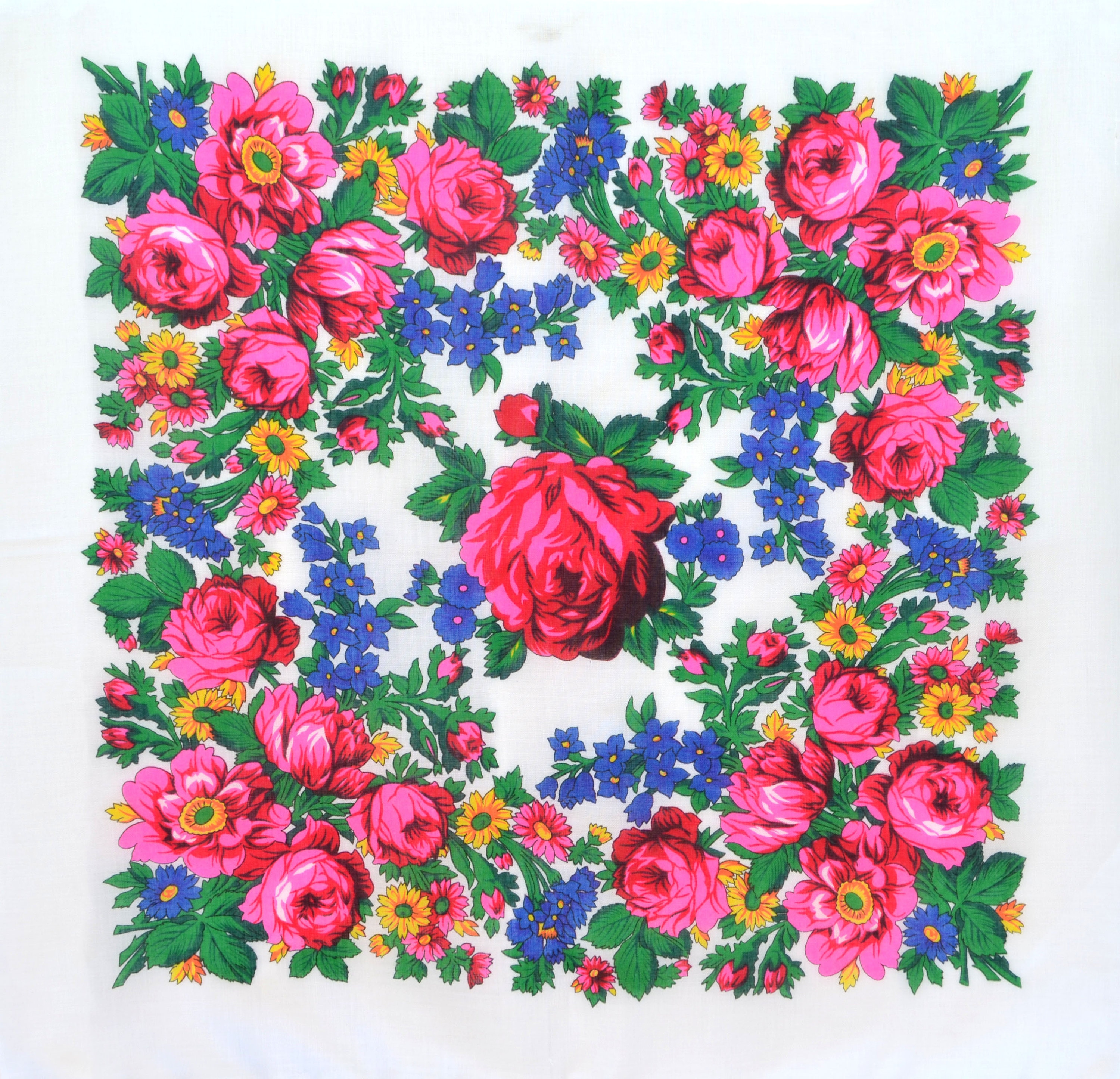 Yellow Floral Scarf Grandma Scarves Native American Kokum Scarf