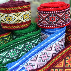 Colorful ukranian sash Krajka Hutsul belts Made in ukraine