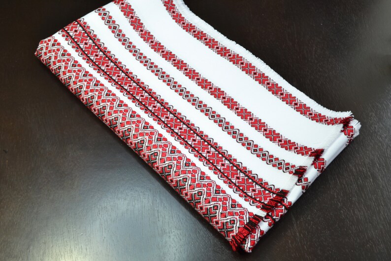 Ukrainian Embroidery Table Runner Easter Table Runner Frayed Etsy