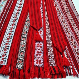 Rot gewebte Gürtel 33 Option Ethnische folk Gürtel Ukrainischen Geschenke