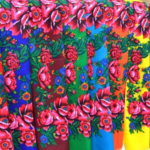 Bufanda de Ucrania Bufanda floral babushka 29&quot;-29 Hustka