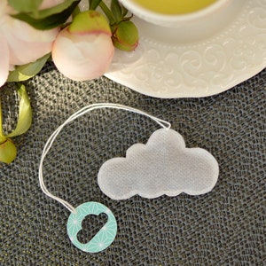 5x Stück Wolke Teebeutel Hochzeit Gunst Teebeutel Geformte Wolke Teebeutel Geschenk für Teeliebhaber