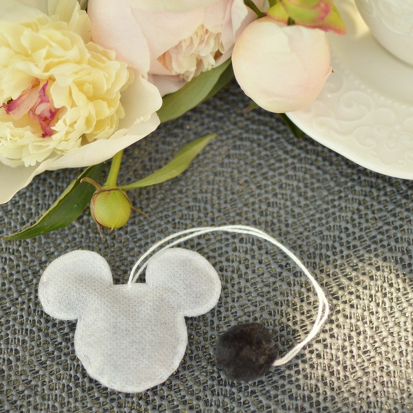 Mickey mouse shaped tea bag (5 peaces) Disney theme tea bag Breakfast tea lovers