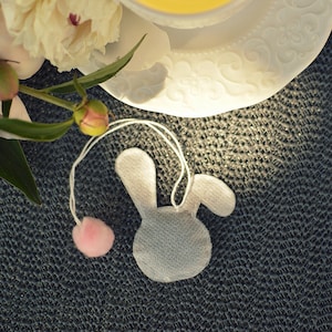 Rabbit shaped tea bag 5 pieces Rabbit lover  gift Tea set gift Tea bags Cony Bunny shaped tea bag