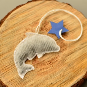 Dolphin Shaped Tea Bags – Set of 5 | Unique Dolphin Lover Gift Sea breeze Perfect Thank You Gift