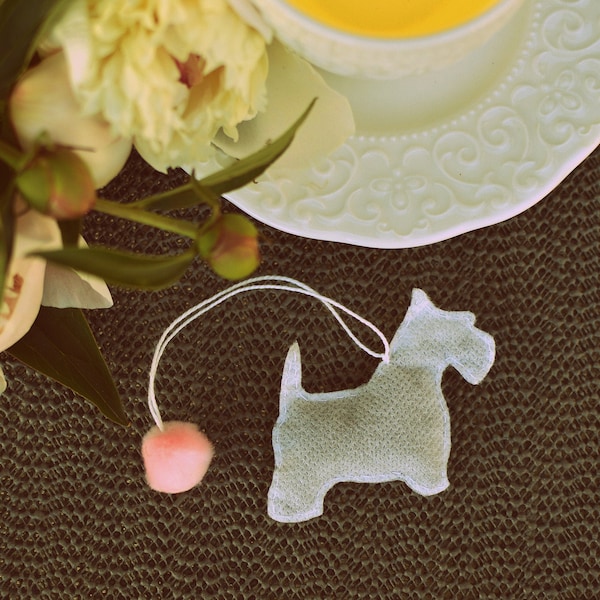 5 sachets de thé en forme de chien Amoureux des chiens Cadeau chien Service à thé cadeau Sachets de thé chien