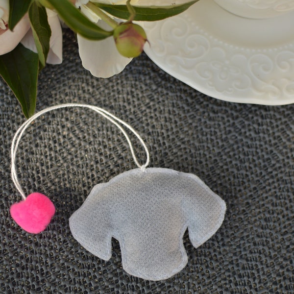 Dog shaped Tea Bags 5 pieces Baby shower gift Wedding Favor Tea lovers Gifts Dog lover gift