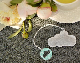 Tea Bags Shaped Cloud Tea wedding favour 5 peaces Cloud shaped tea bag Tea lovers gift