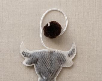 Stierförmige Teebeutel - 5er-Set Handgemachtes Bio-Tierliebhaber-Teegeschenk