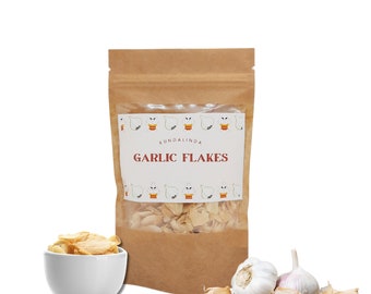 Organic Dried Garlic Flakes – Natural Gourmet Spice