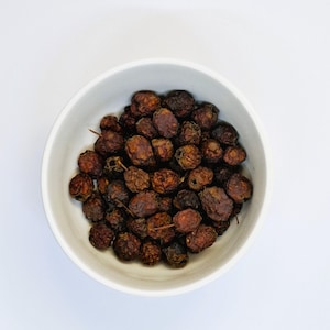 Wildcrafted Hawthorn Berries Crataegus sanguinea Pall. Dried Red Berries Herbal Tea Natural Heart Support