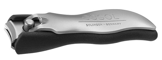 Premium Stainless Steel Curved Nail Clipper with Catcher German No Splash Nail  Cutter 6cm Handcrafted in Solingen Germany by GÖSOL