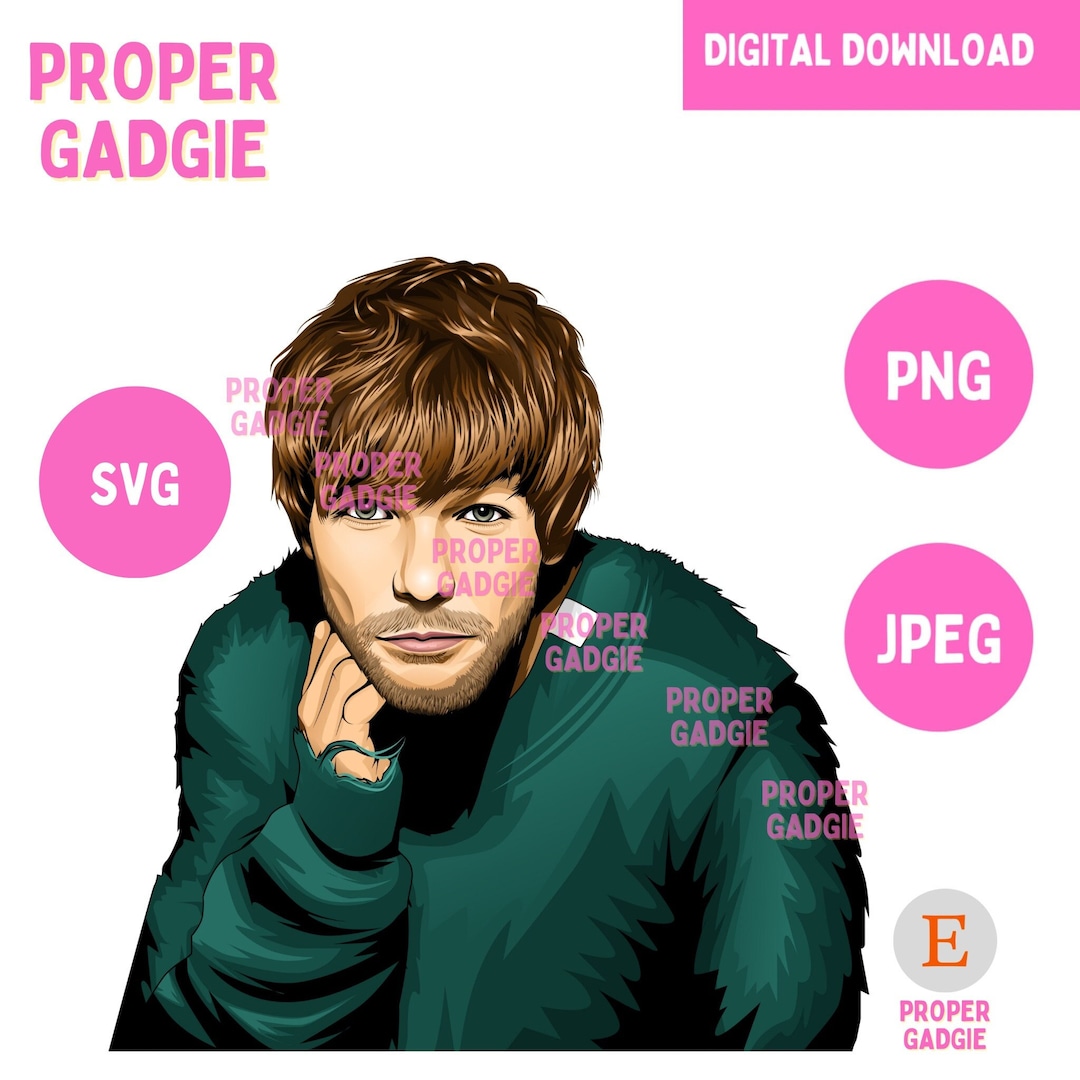 LT Digital Download, Louis Fan Art, Louis Download, Louis JPG, Louis