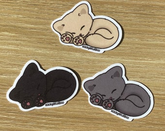 sleeping cats stickers | Stickers for Bullet Journal, Scrapbooking, As a Gift | Holo stickers, glitter stickers