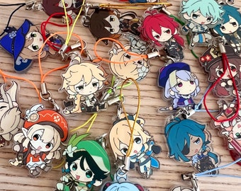 DISCOUNTED Genshin Charms 1.5 inch Acrylic (Liyue, Inuzuma, Monstadt)