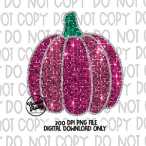 以下が含まれることがあります： 緑色の茎が付いたピンクのグリッターかぼちゃ。かぼちゃはキラキラと虹色に輝いています。