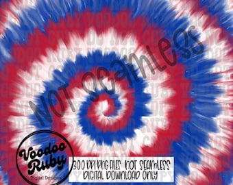 Tie Dye patriottico PNG: 4 luglio USA Carta digitale (download digitale)