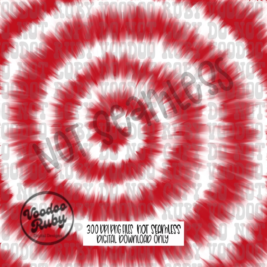 Red and White Tie Dye Digital Paper PNG Sublimation Red White PNG Hand ...
