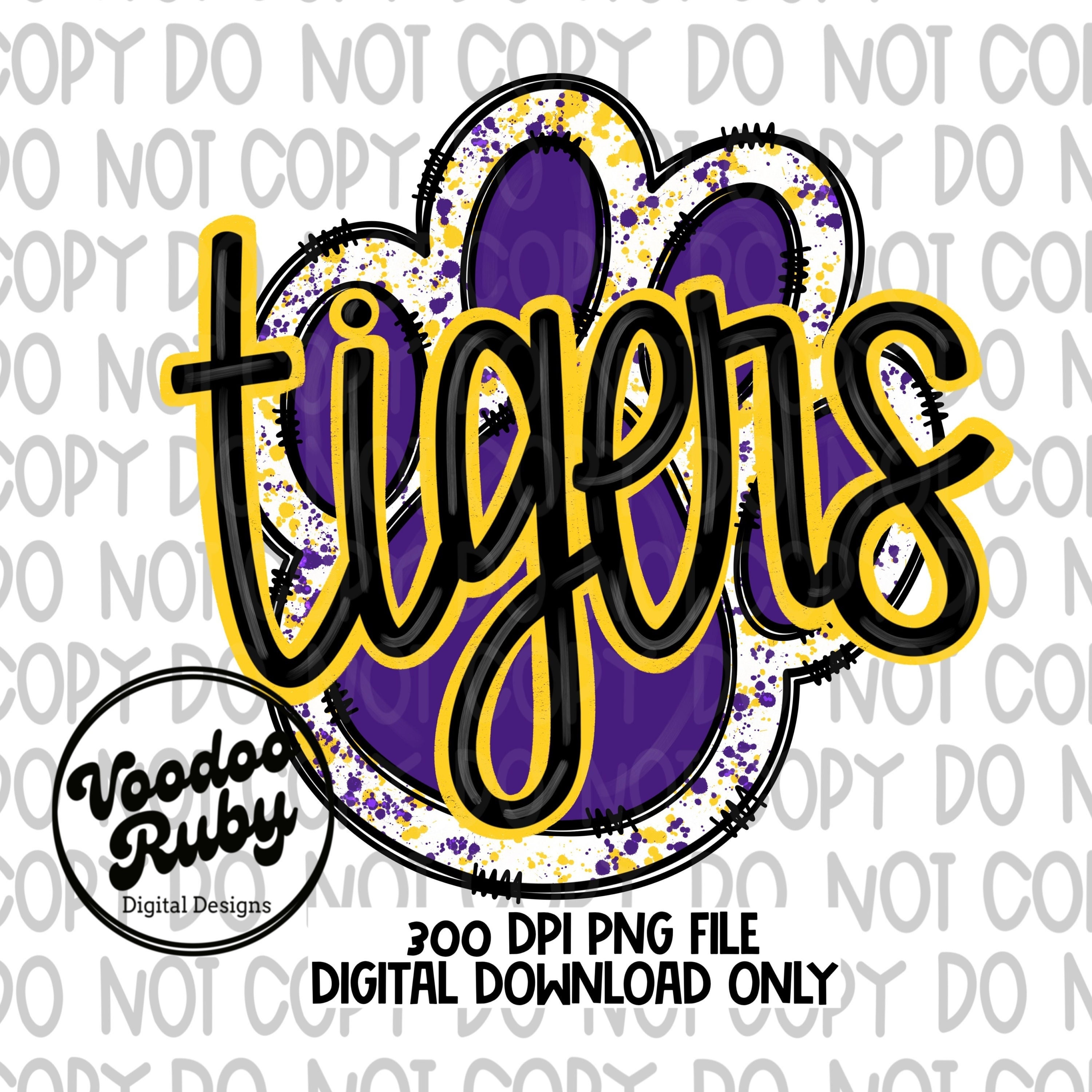 Lsu Tiger Paw Stencil