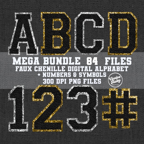 Faux Chenille Letters PNG Bundle Sublimation Chenille Alpha Fabric Patch PNG Digital Download Sports Letters PNG Alpha Pack Chenille Texture