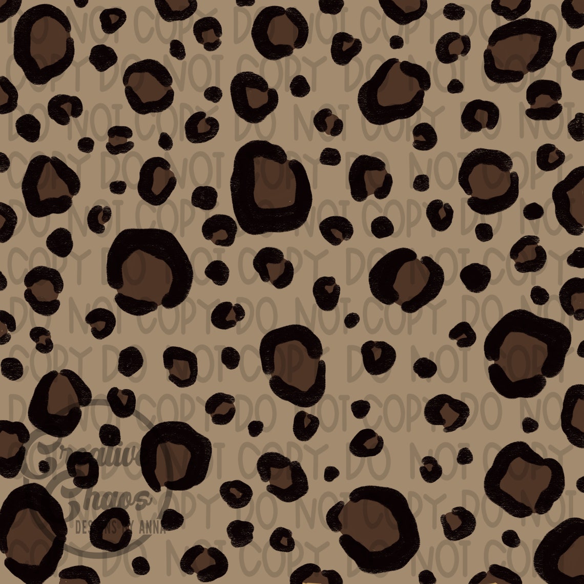 Leopard Digital Paper PNG Design Hand Drawn Digital Download - Etsy