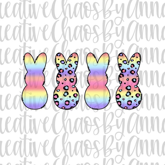 Peeps Easter Bunny sublimation PNG t shirt transfer  printable