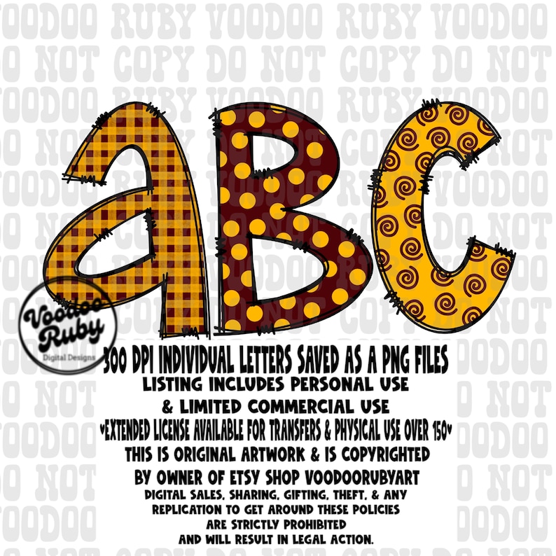 Maroon Gold Doodle Letters PNG Alphabet Bundle (digital Download) - Etsy