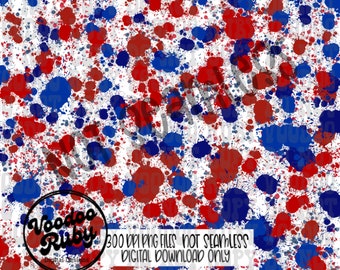 4th of July Paint Splatter PNG Design, Sublimation Hand Drawn Digital Design Download, Digital Paper Patriotic USA Tumbler DTF Printable