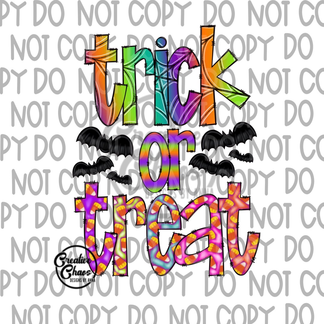 Trick Or Treat PNG Design Hand Drawn Digital Download Halloween PNG Il 1080xN.3333627970 Ajw5